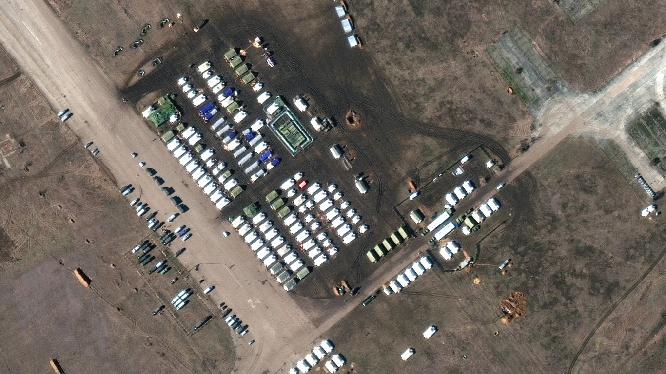 Satellite Images Show Increased Russian Military Buildup Near Ukraine