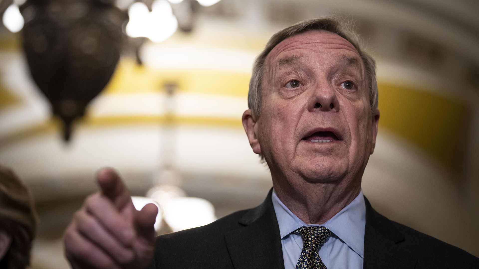 Senator talking.