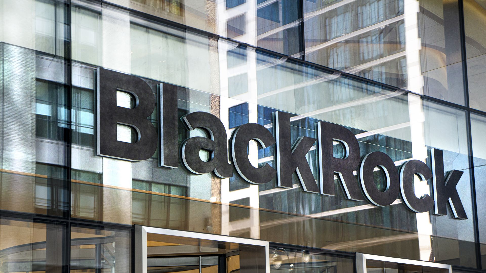 BlackRock logo on building