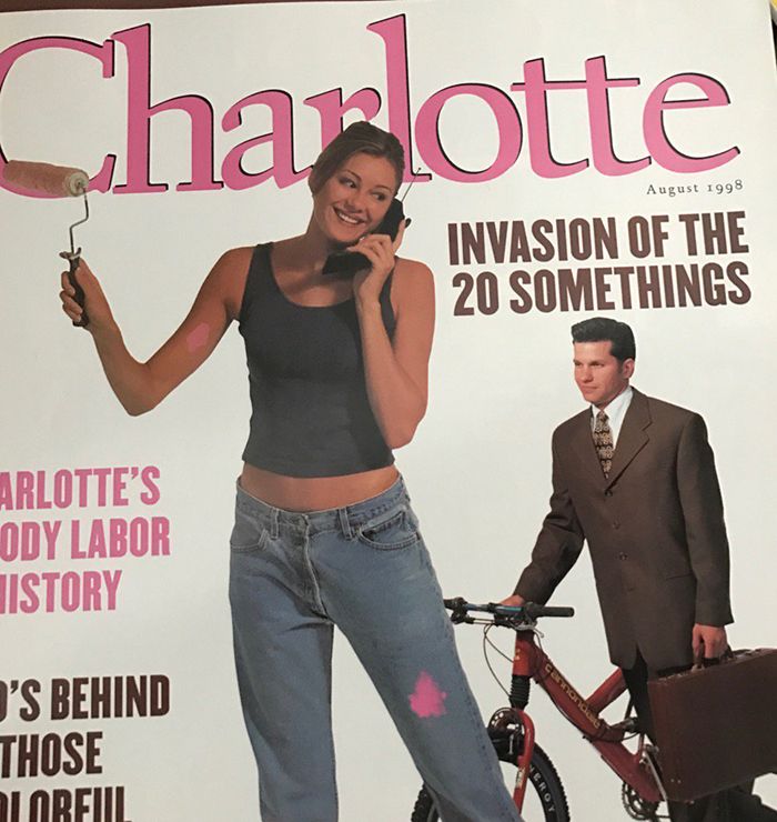 August 1998 Charlotte magazine cover
