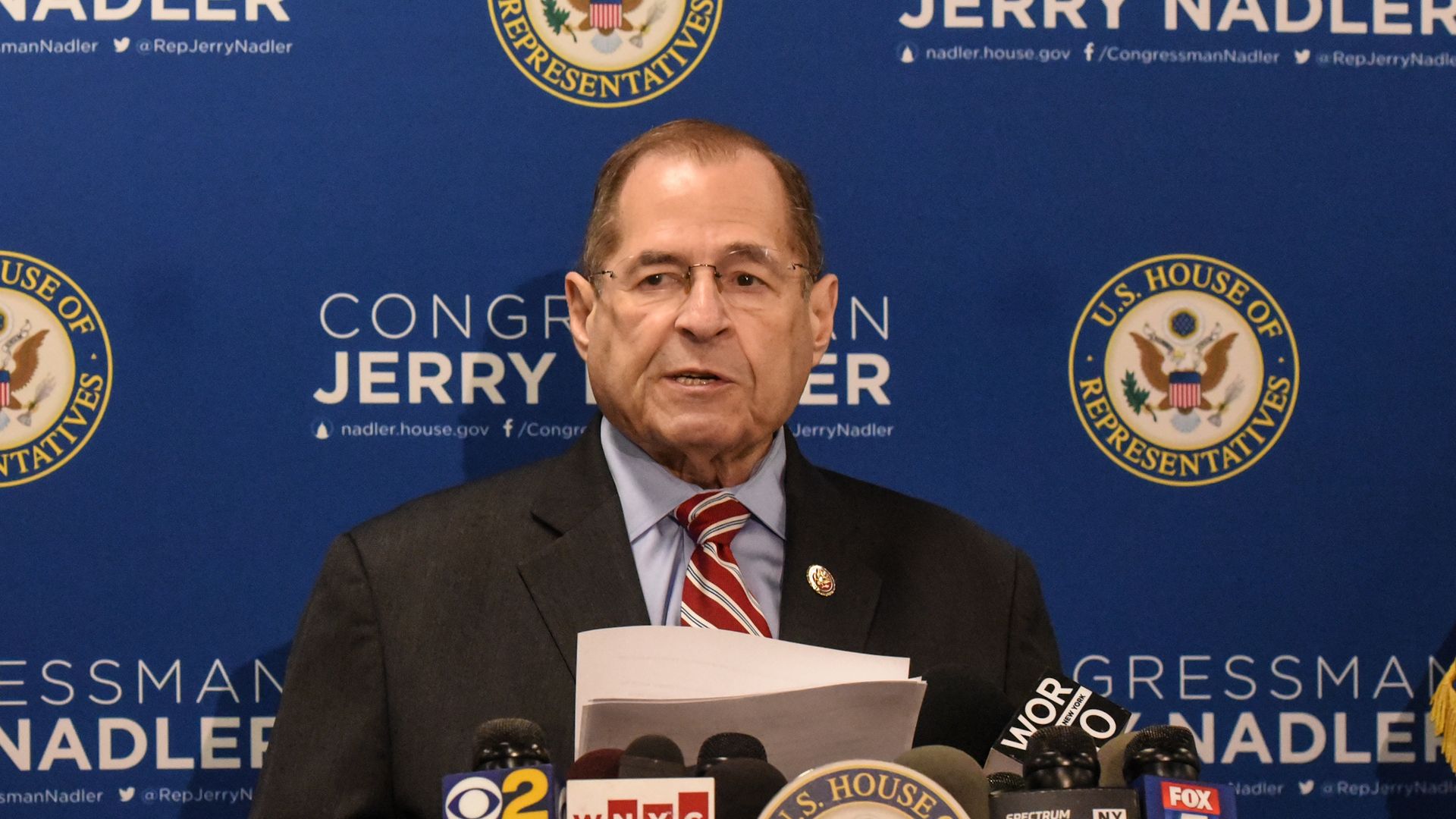 House Judiciary Committee Rep. Jerry Nadler (D-NY) speaks to members of the press on May 29
