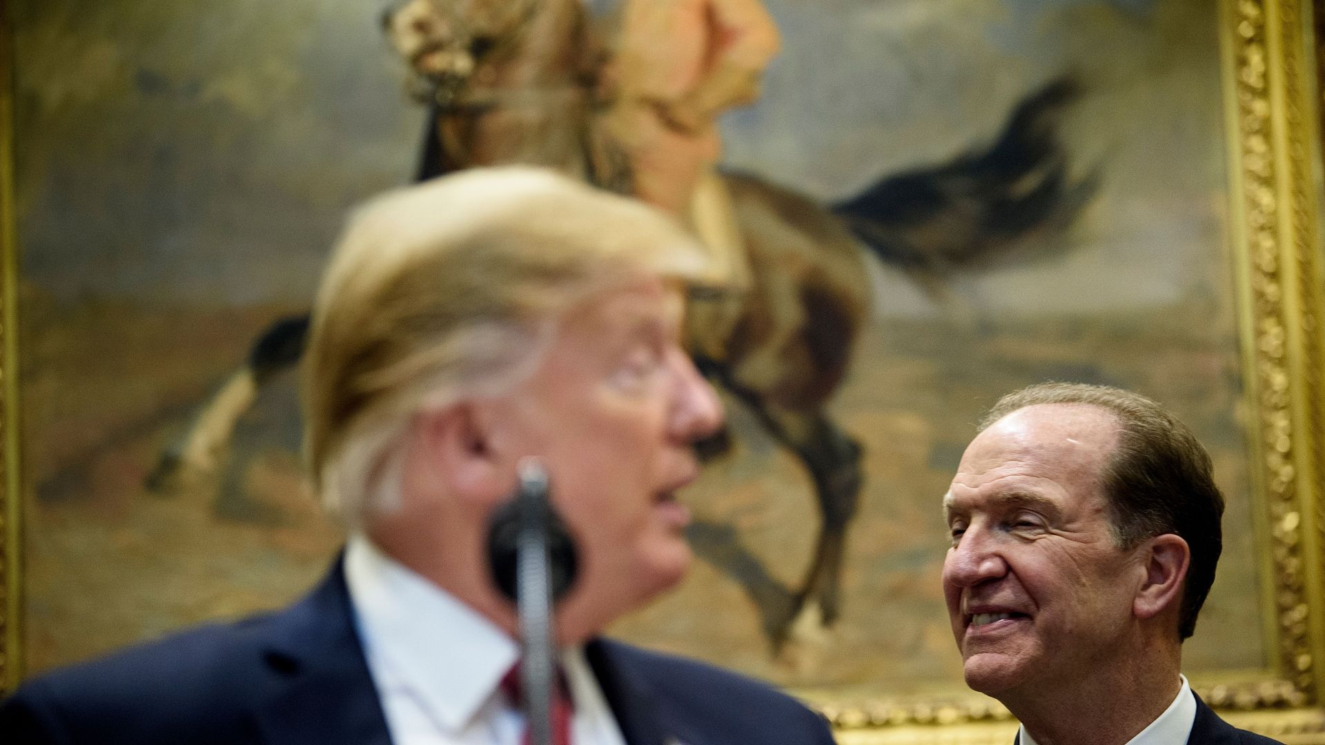 Donald Trump and David Malpass