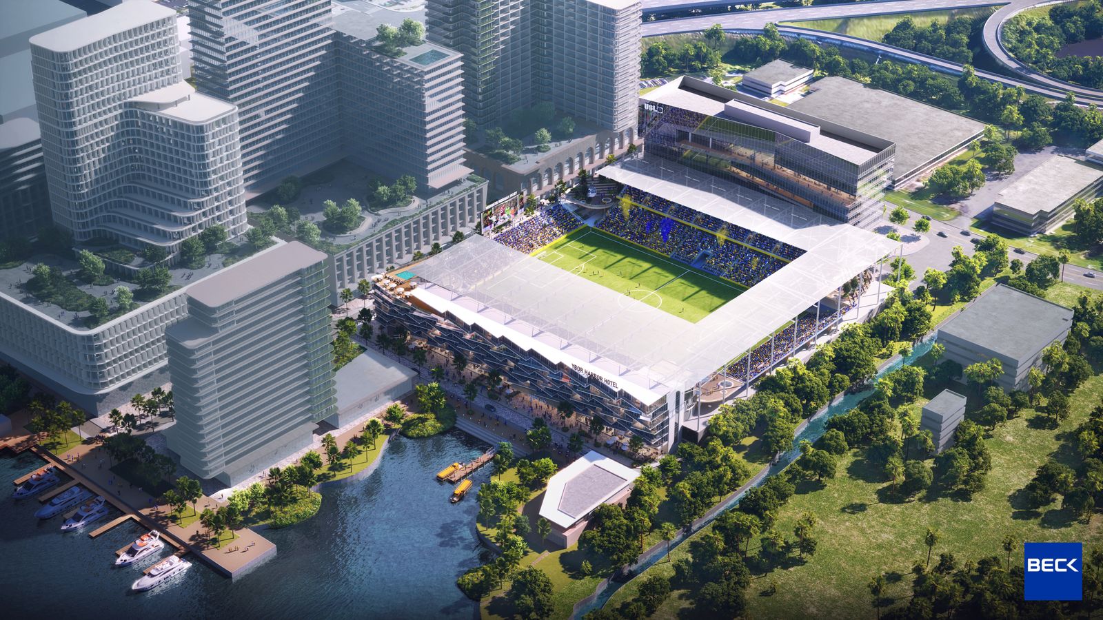 The Tampa Bay Sun unveil renderings of planned Ybor City stadium ...