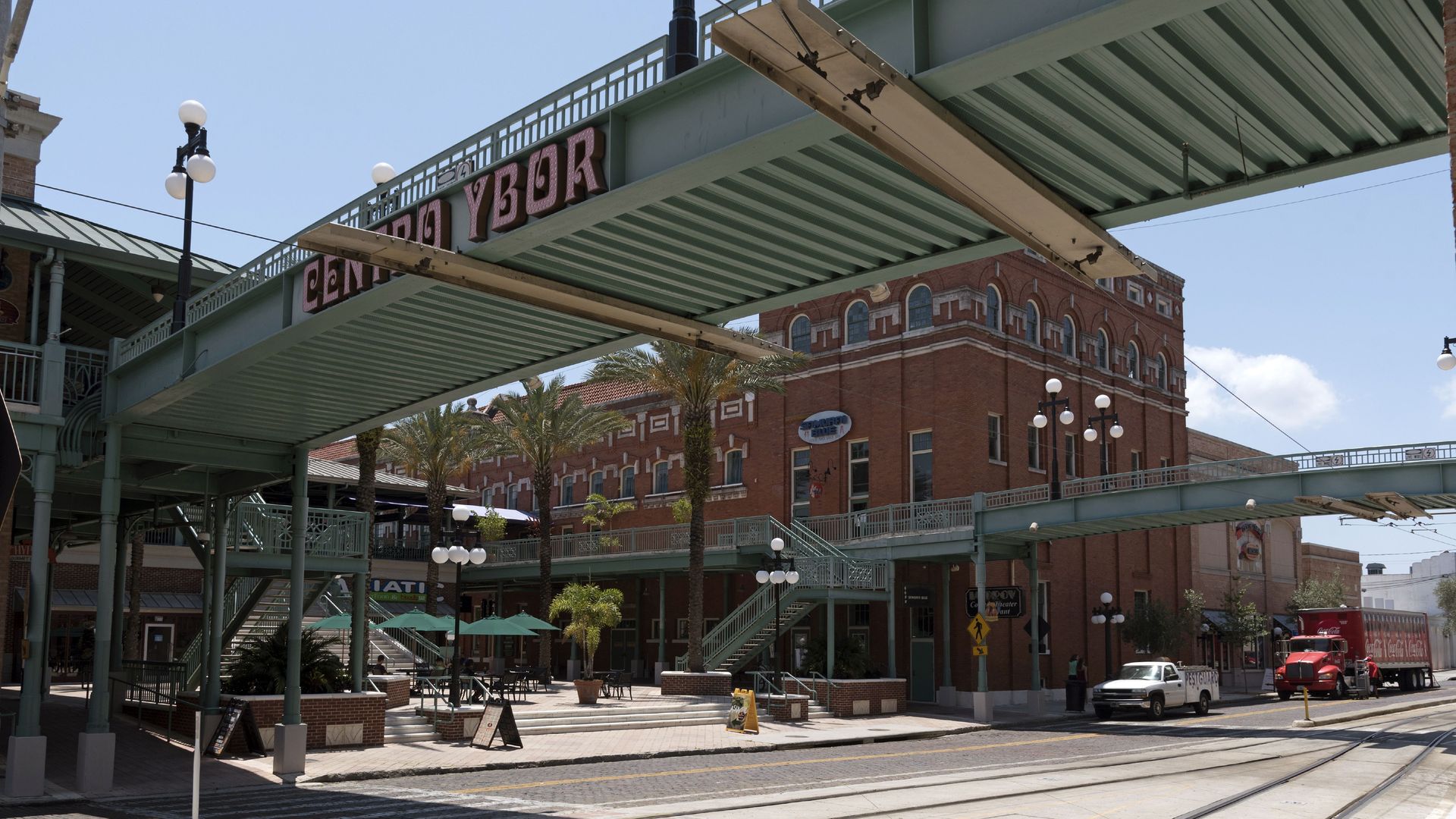 Ybor City center. The historic district of Tampa Florida USA. 
