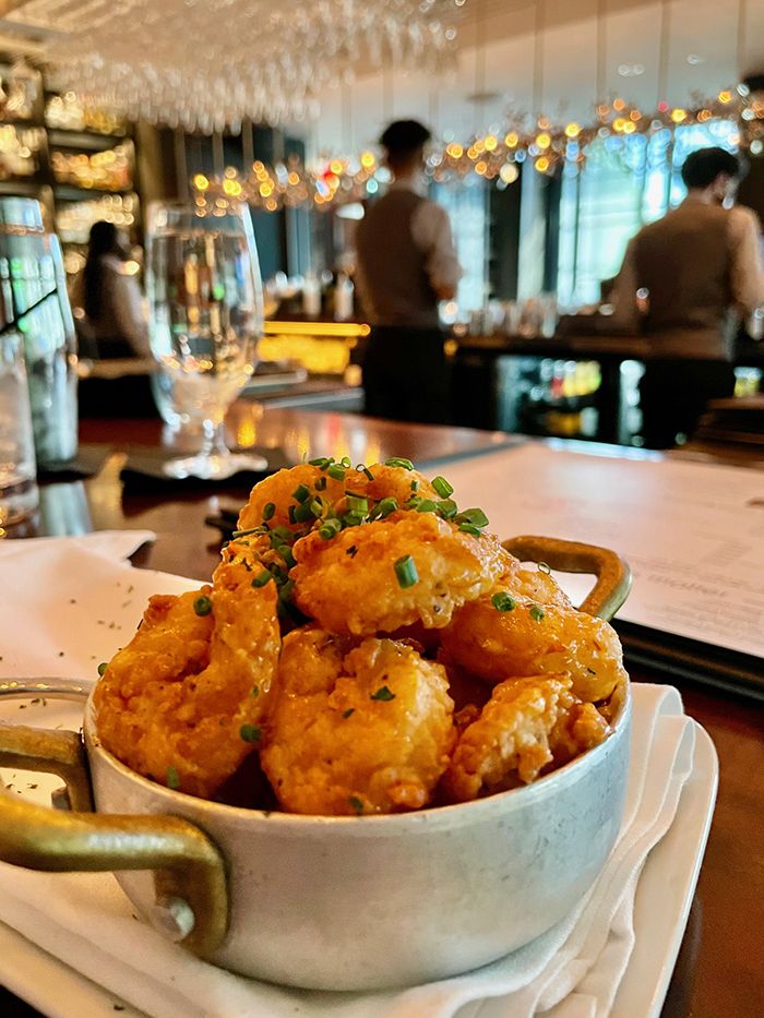 crispy shrimp at steak 48 in charlotte