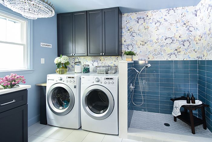 Mint Hill colonial remodel laundry room