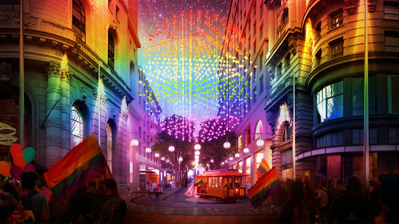 rendering during pride month