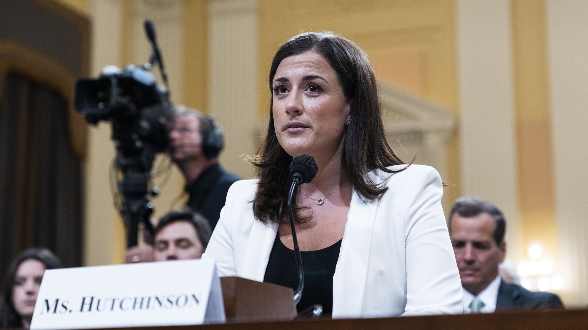 Cassidy Hutchinson testifies during the Select Committee hearing
