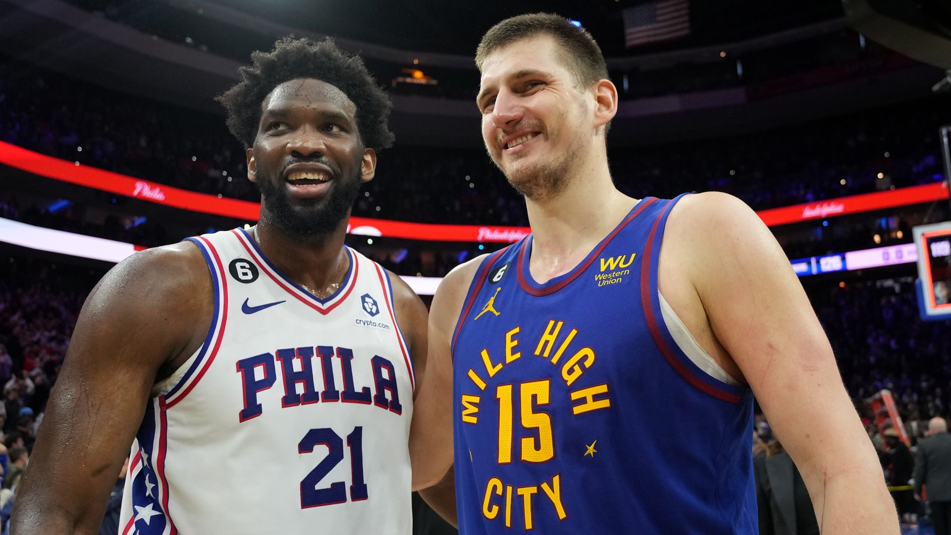 Joel Embiid and Nikola Jokic