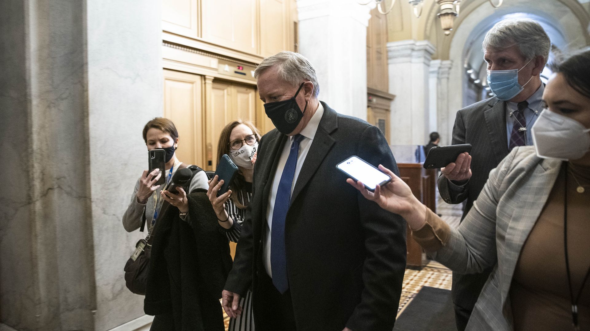 Former White House chief of staff Mark Meadows in Congress in February 2021.