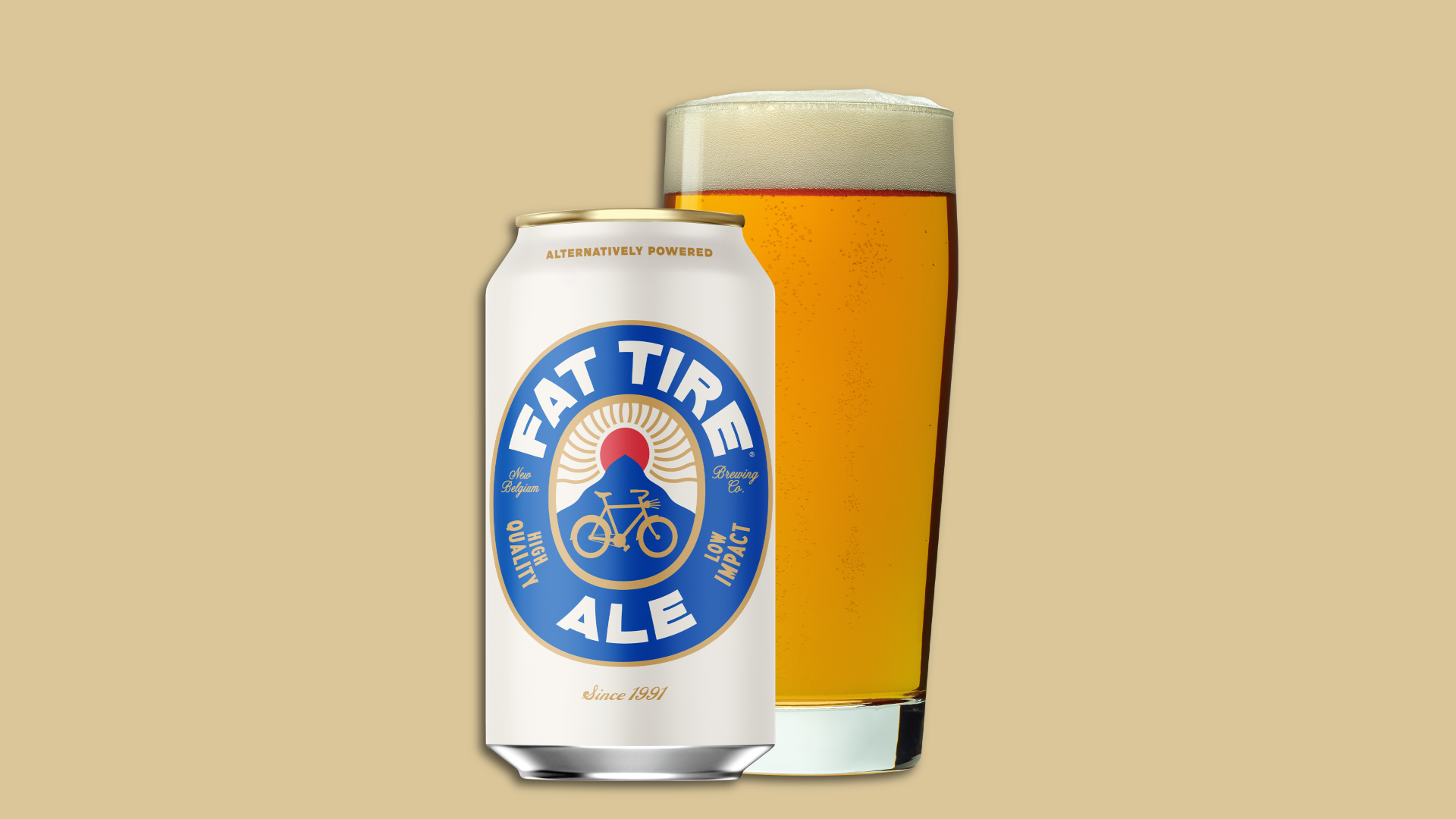 The new Fat Tire packaging.