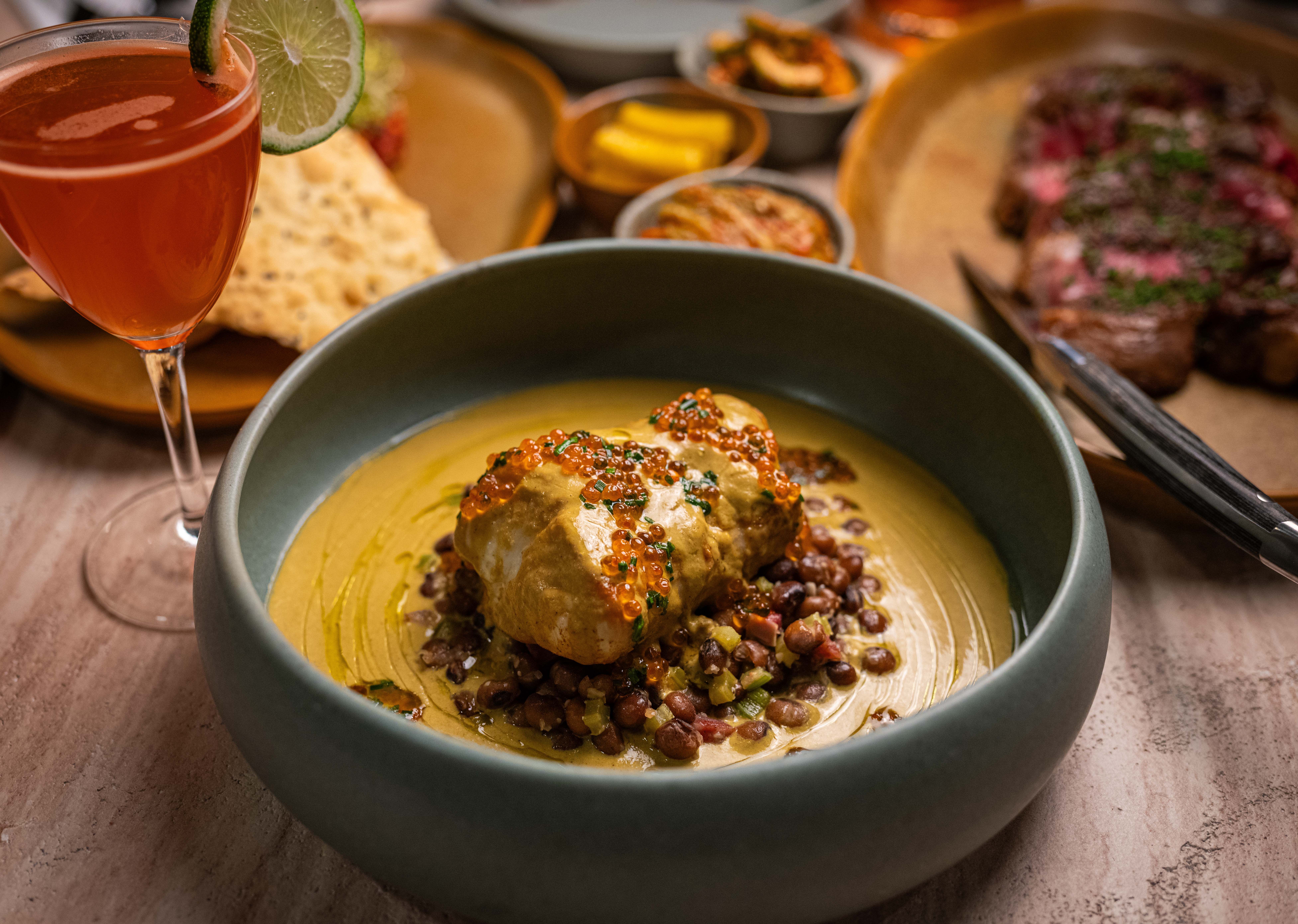 The buffalo-butter-roasted halibut. Photo: Courtesy of Peregrine