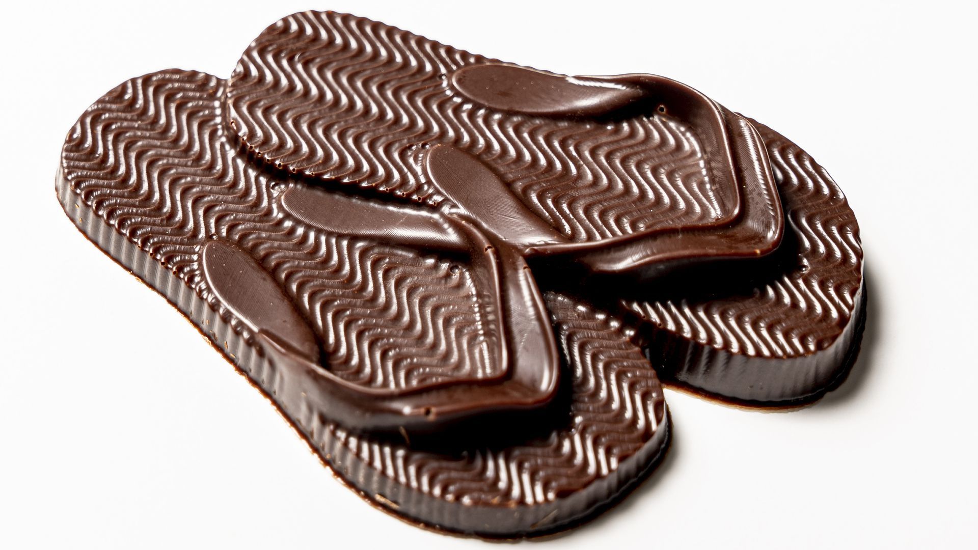 Flip flops made out of chocolate