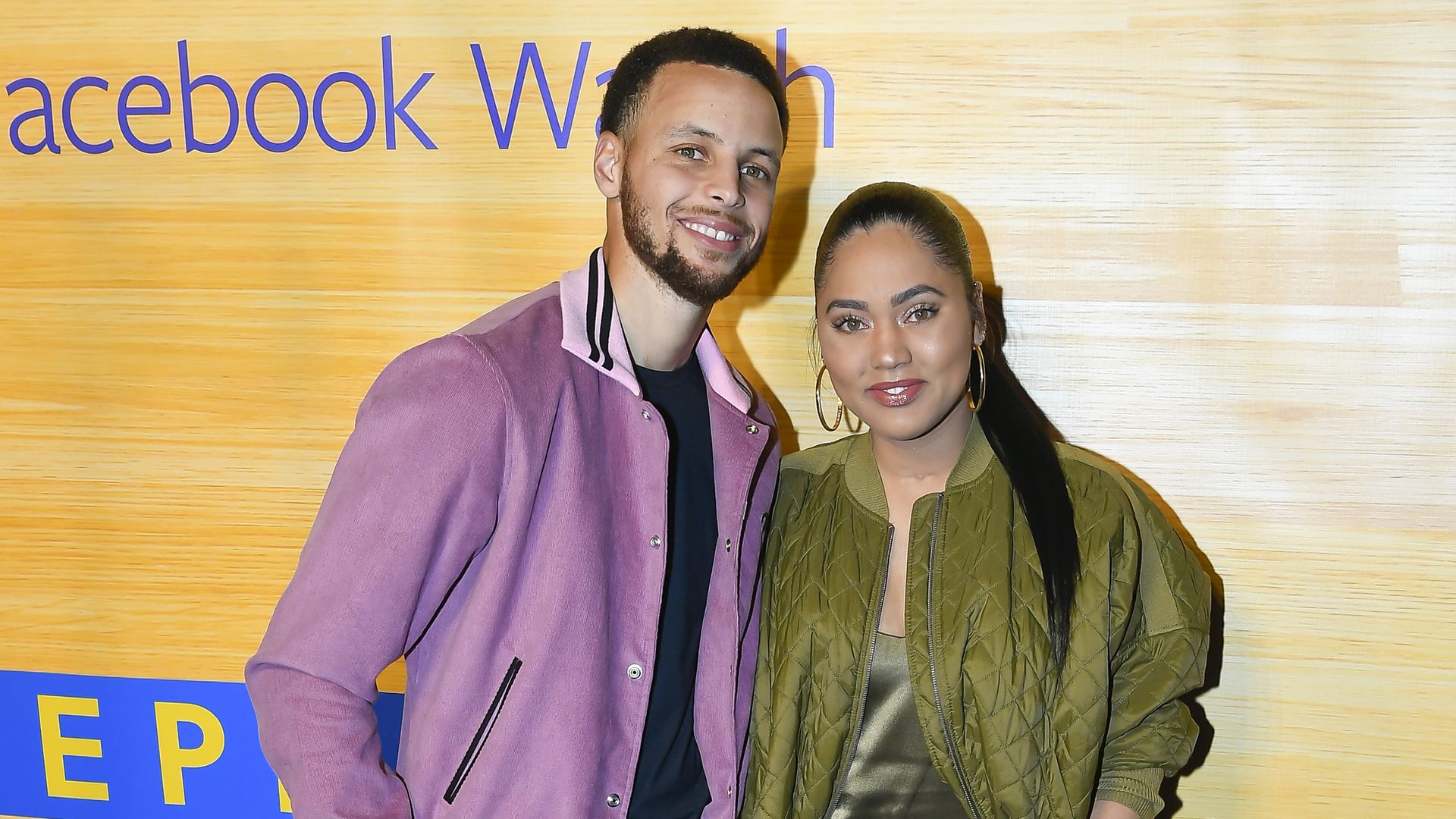 NBA Player Stephen Curry of the Golden State Warriors and Ayesha Curry attend the 