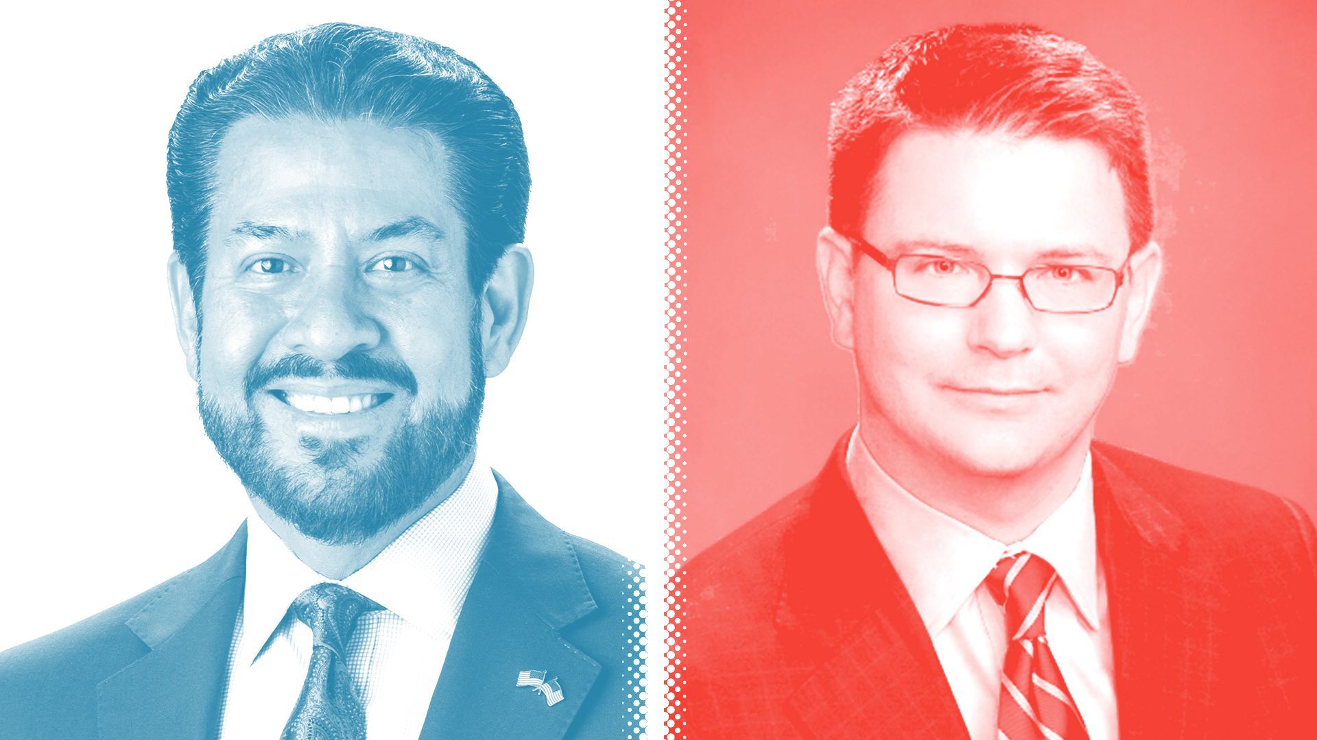 Photo illustration of Adrian Garcia and Jack Morman.