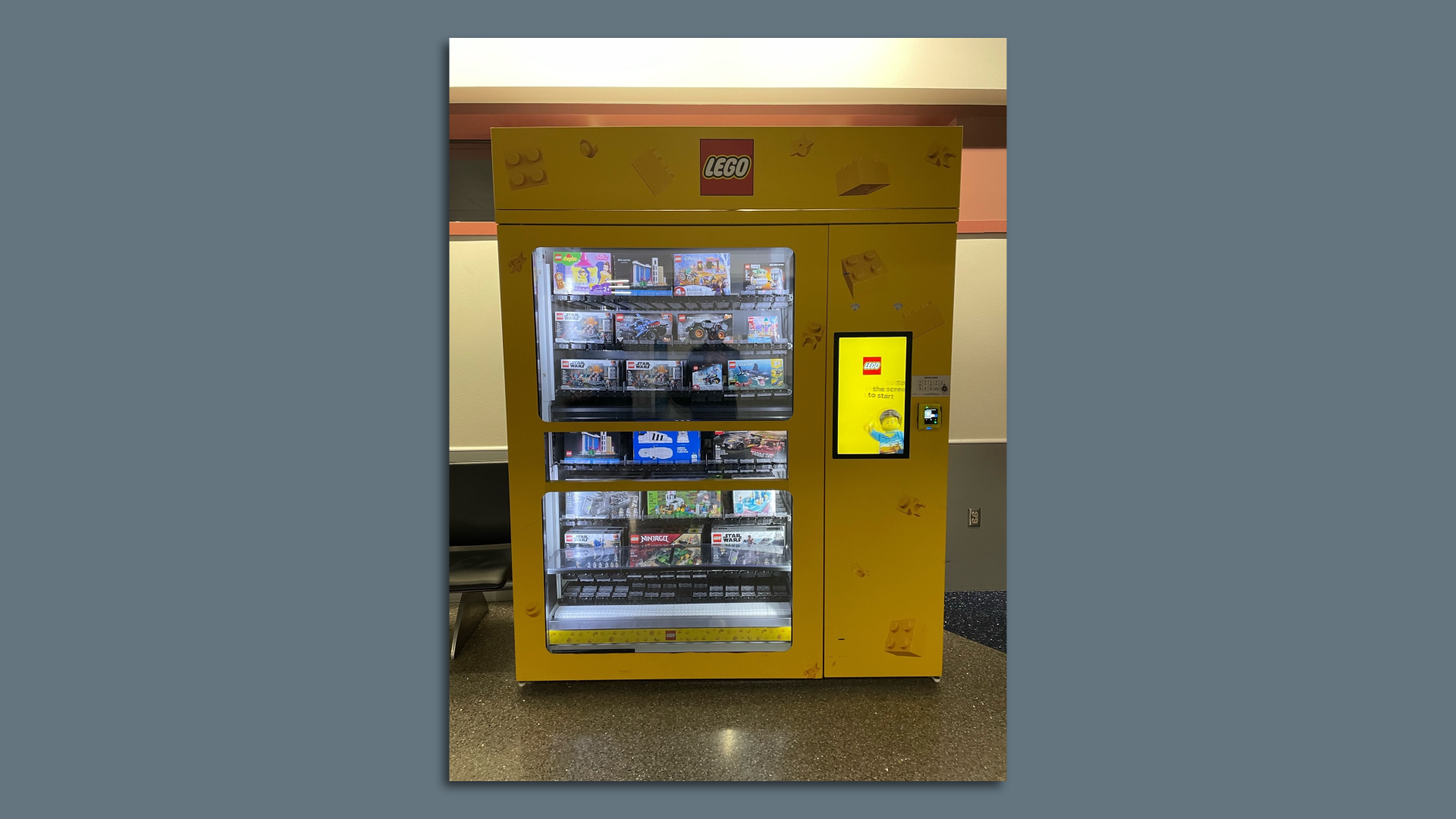 A Lego vending machine.
