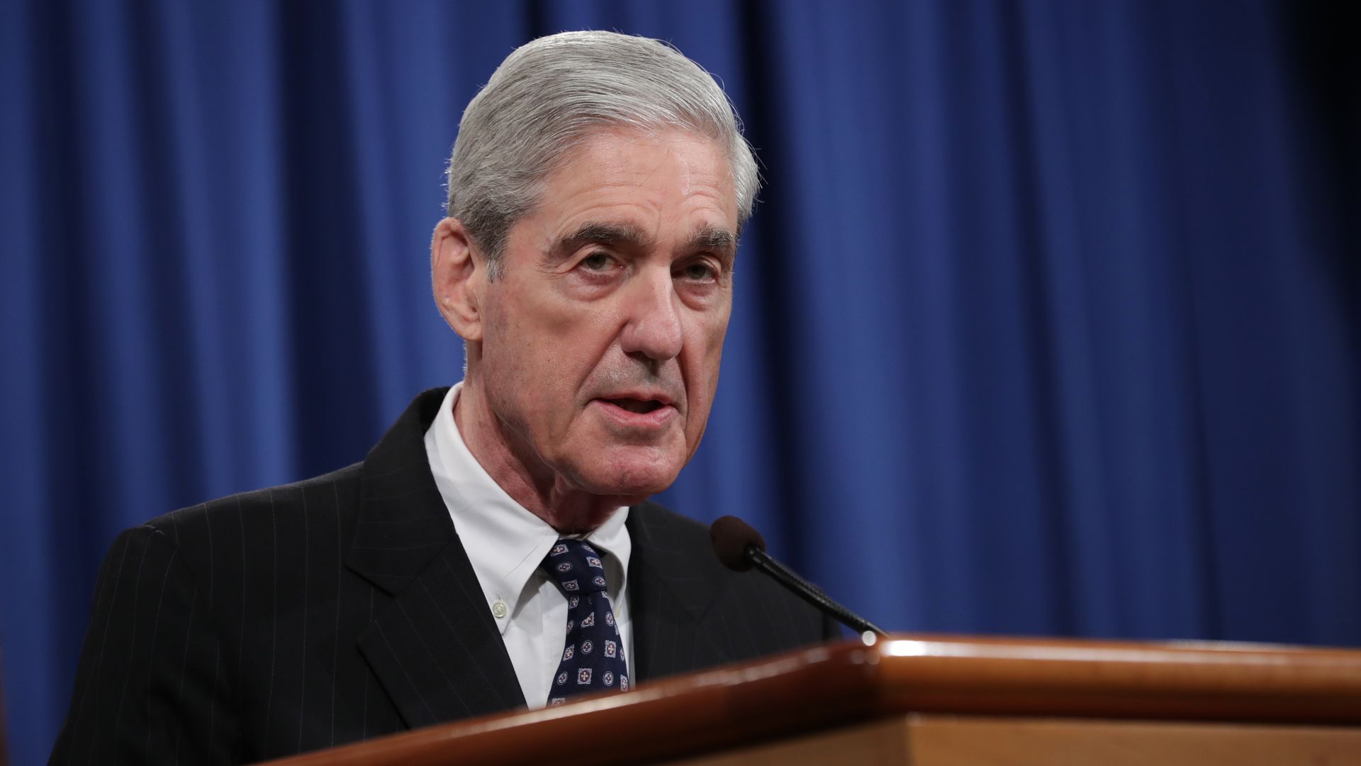 Special Counsel Robert Mueller makes a statement about the Russia investigation on May 29, 2019 