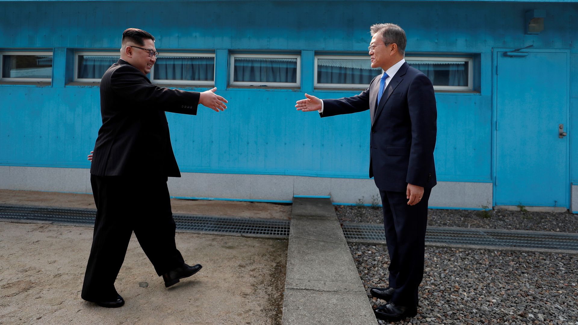 Hand shake at DMZ