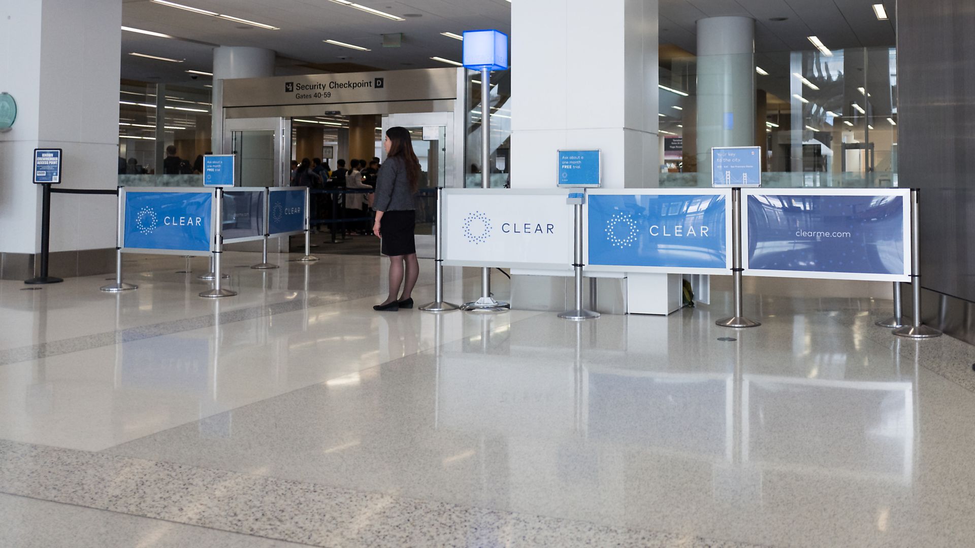Image of CLEAR airport security checkpoint