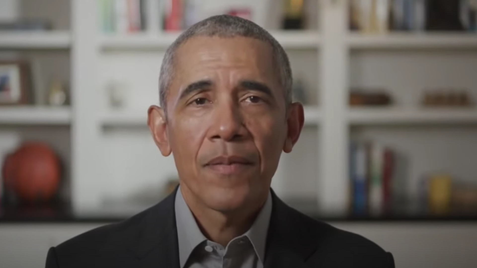 A screenshot of former President Obama's address during the "Show Me Your Walk H.B.C.U. Edition."