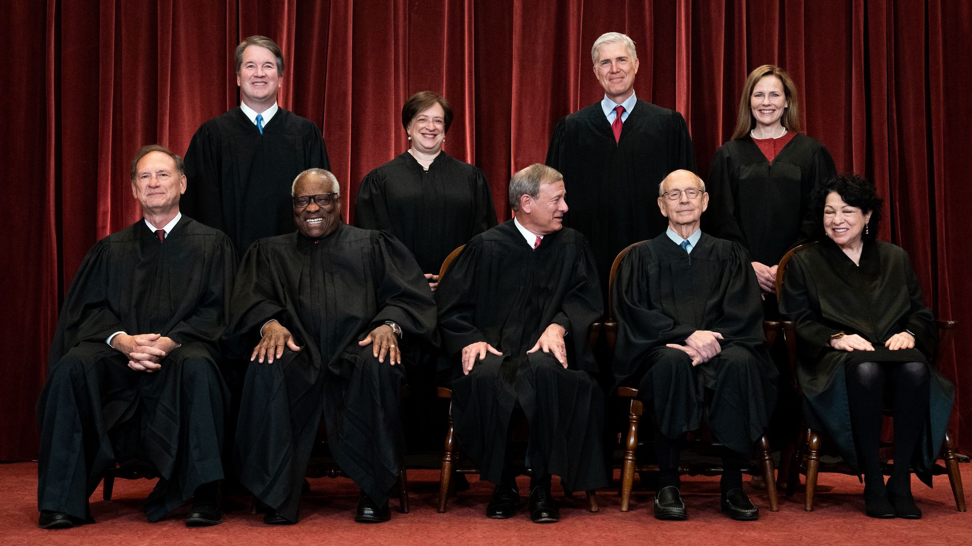 Picture of all nine Supreme Court justices