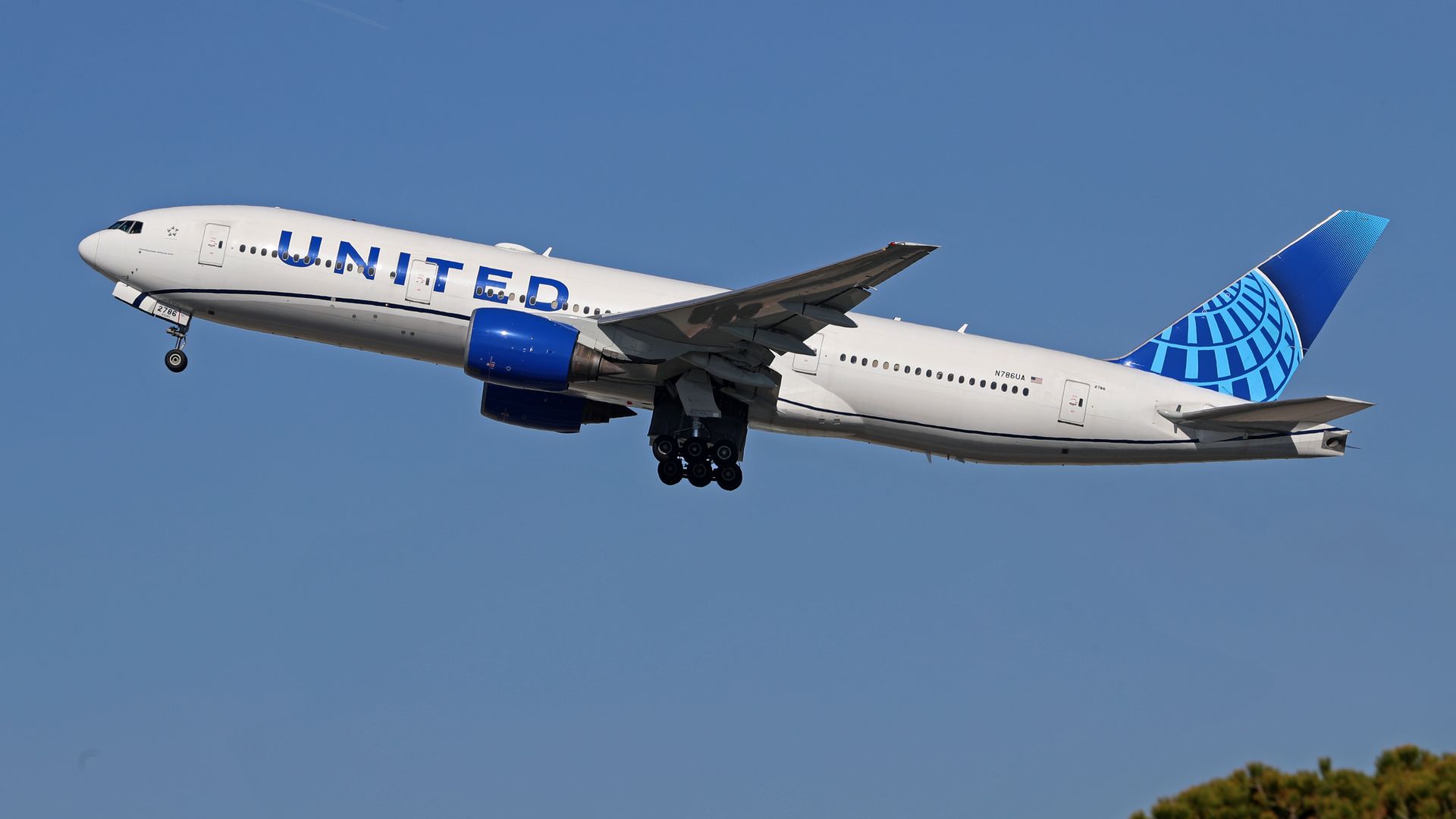 A Boeing aircraft operated by United Airlines lifting off in Barcelona, Spain, in February 2024.