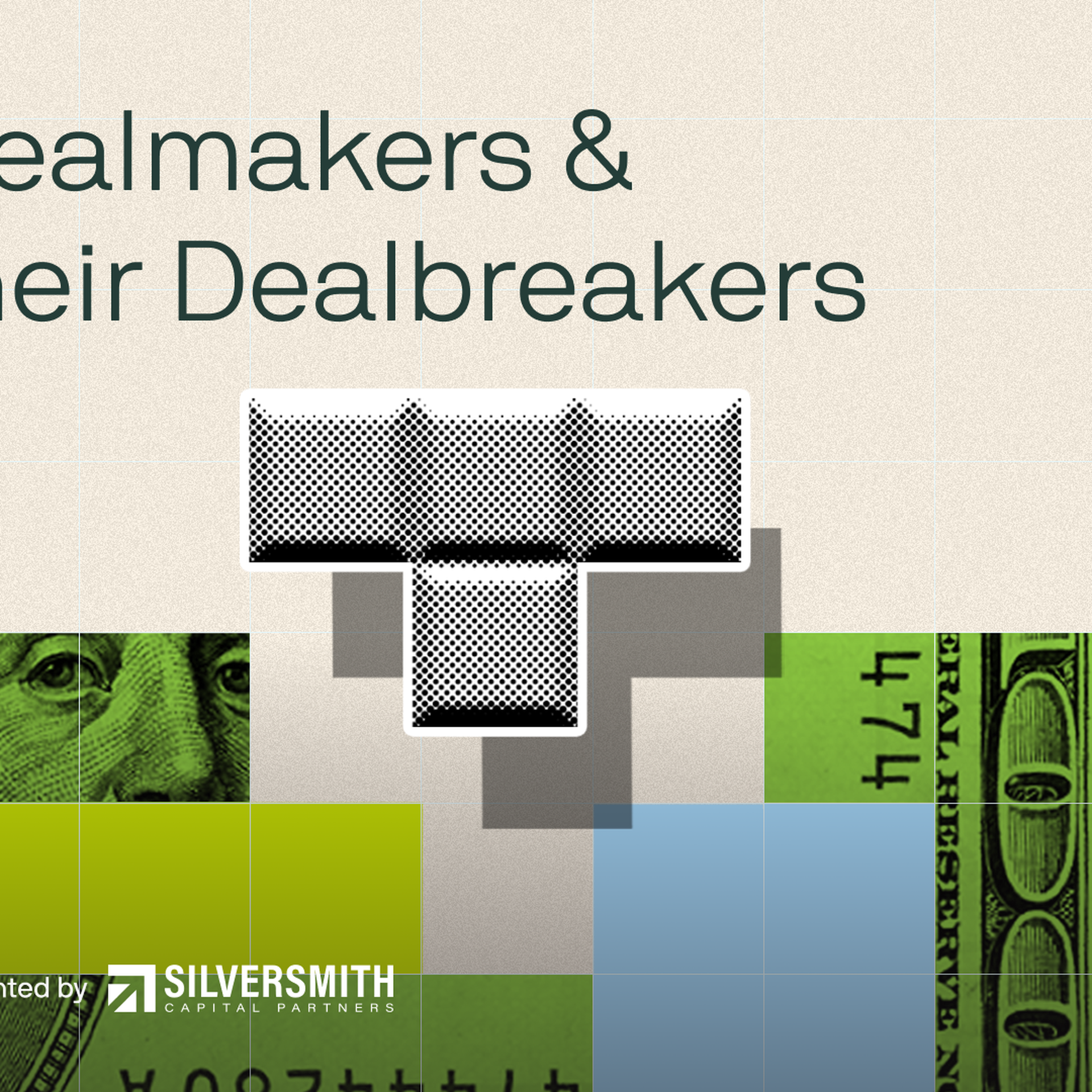 Axios event promotional image reads: Dealmakers & their Dealbreakers