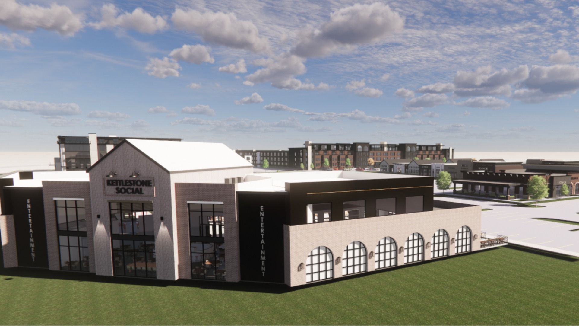 The front of Kettlestone Social development