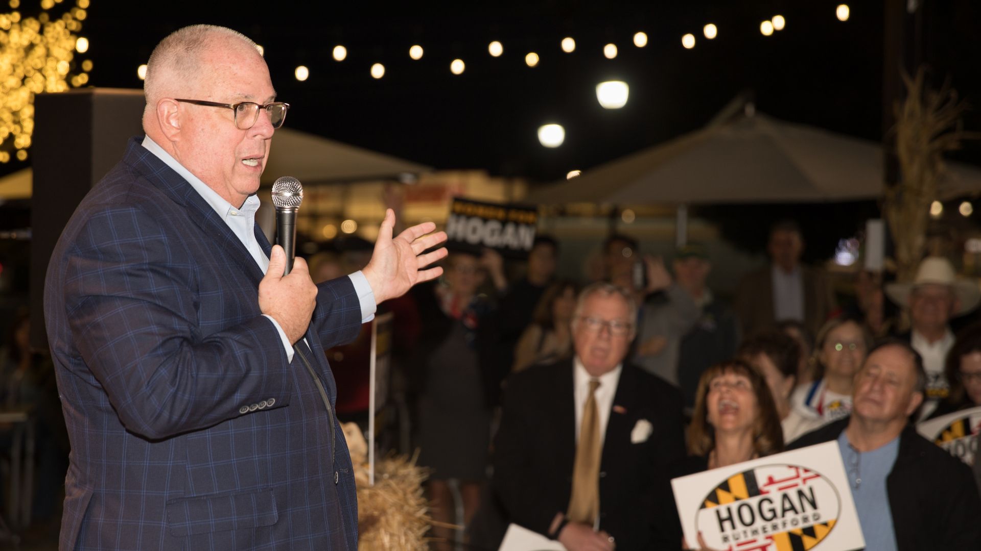 Maryland Gov. Larry Hogan hasn't ruled out a primary challenge to President Trump.