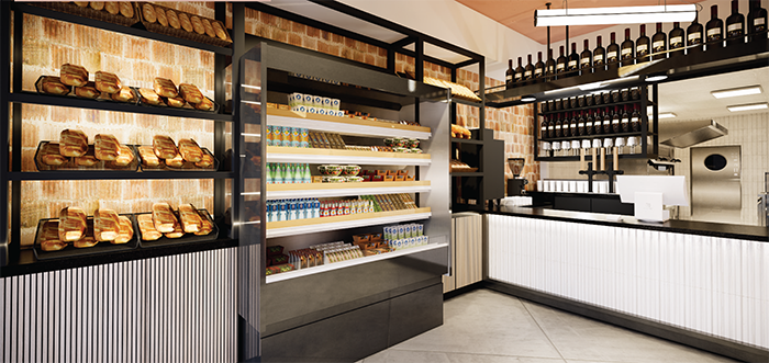 Bread section at Pizza Baby East.