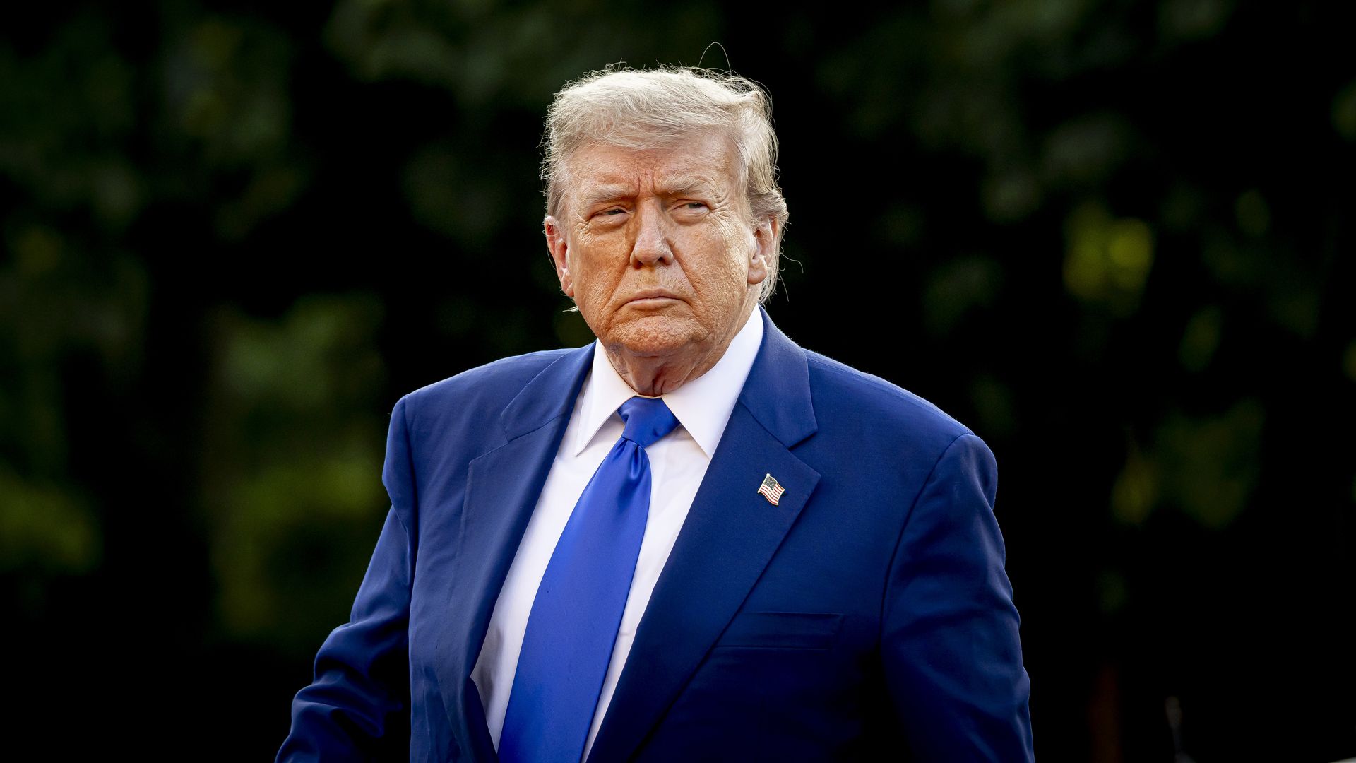 President of the United States Donald Trump arrives at Huis ten Bosch Palace for a dinner during the NATO Summit 2025 on June 24, 2025 in The Hague, Netherlands. (Photo by Patrick van Katwijk/Getty Images)