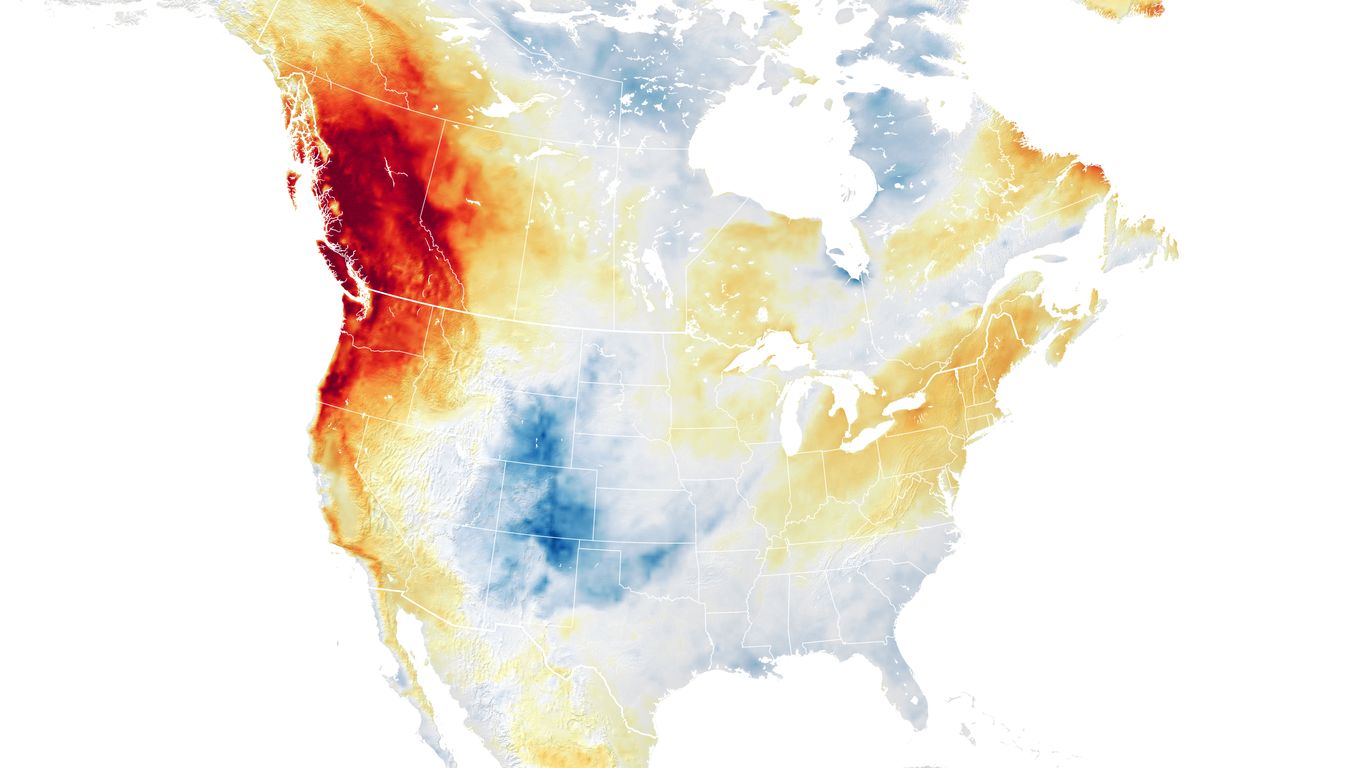 Study: Get ready for many more record-shattering heatwaves - Axios