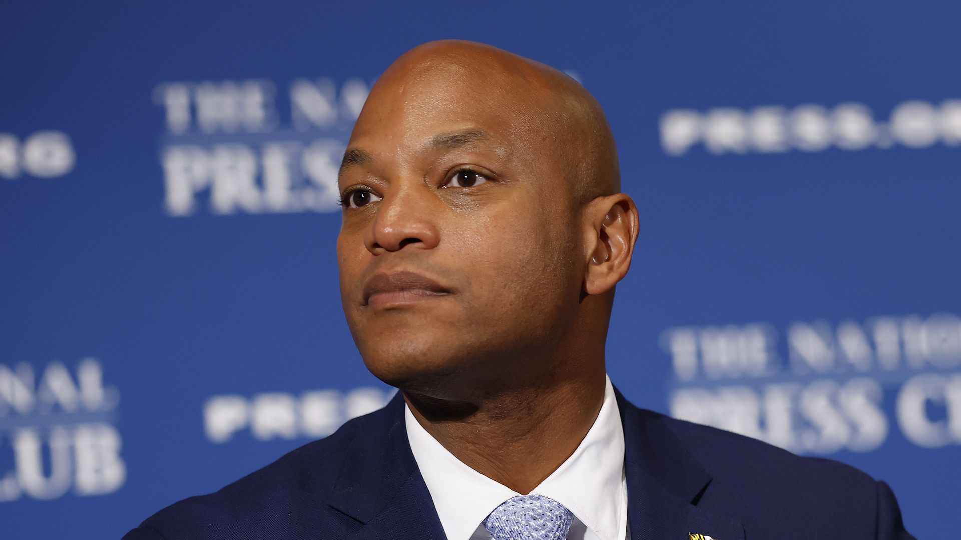 Close-up of Maryland Gov. Wes Moore