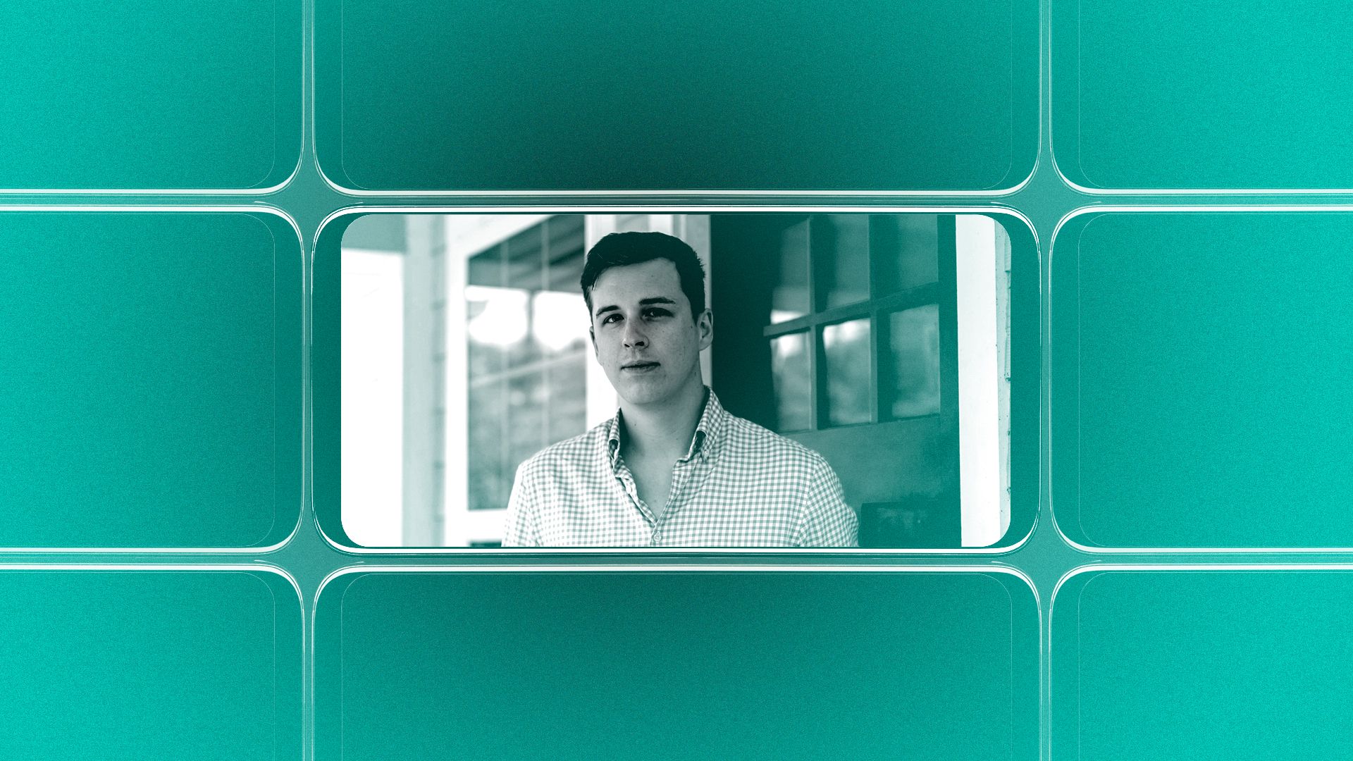 Michael Womack in a cell phone screen