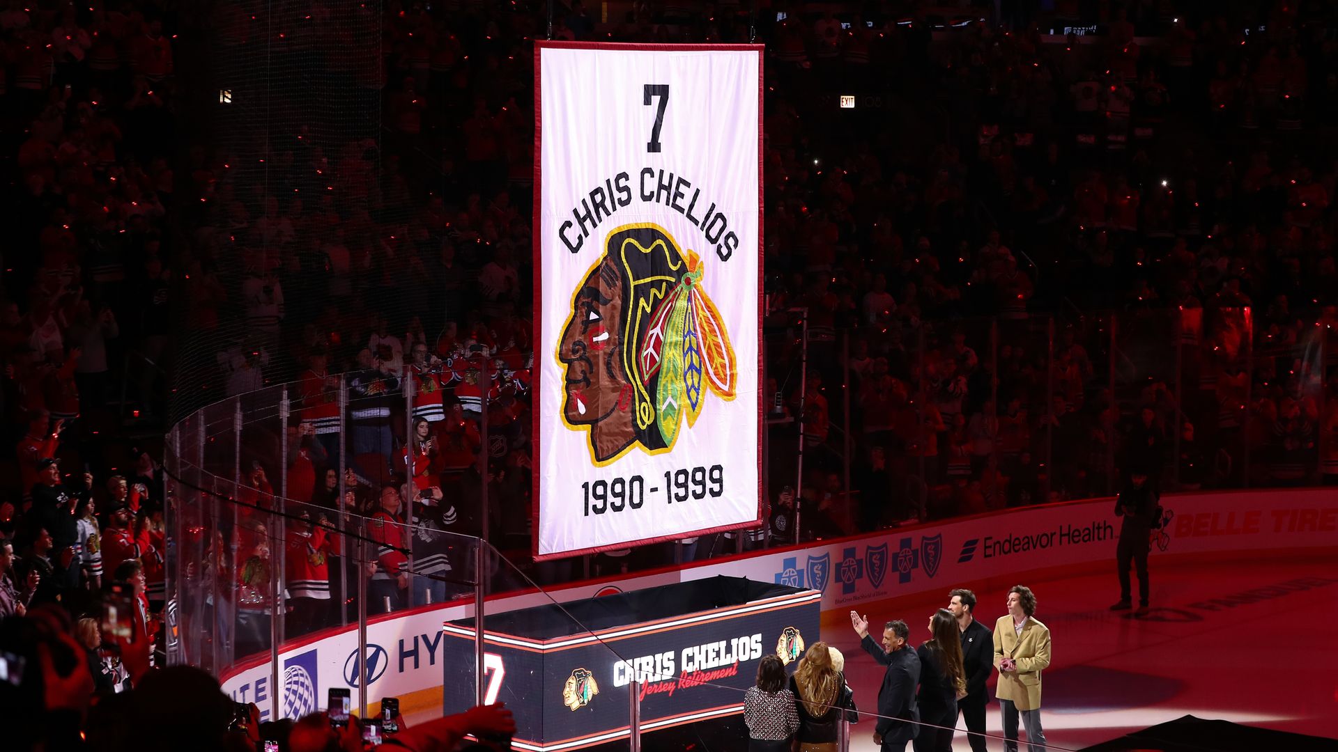 Photo of a banner at a stadium