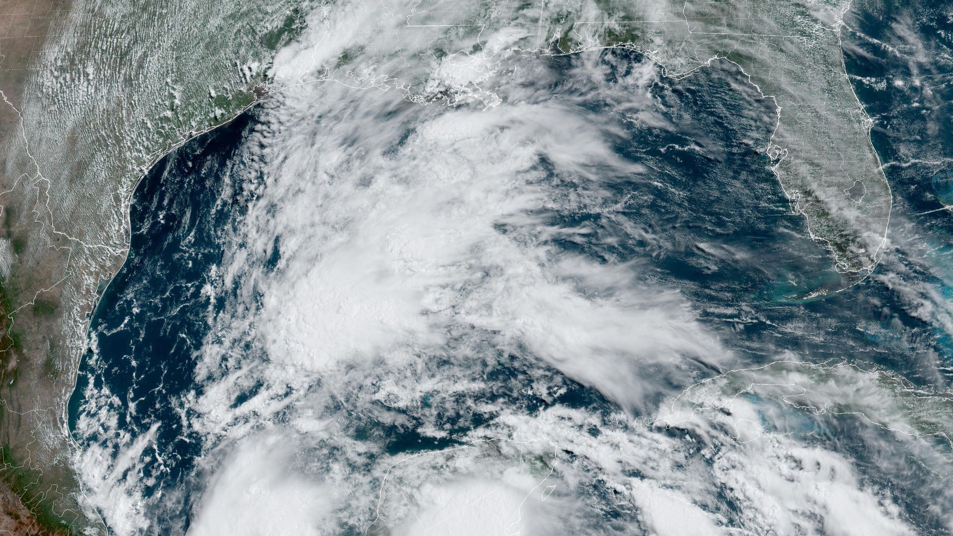 satellite view of the Gulf of Mexico on June 17, 2024