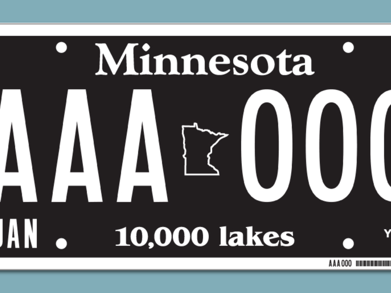 Order black cheap license plate