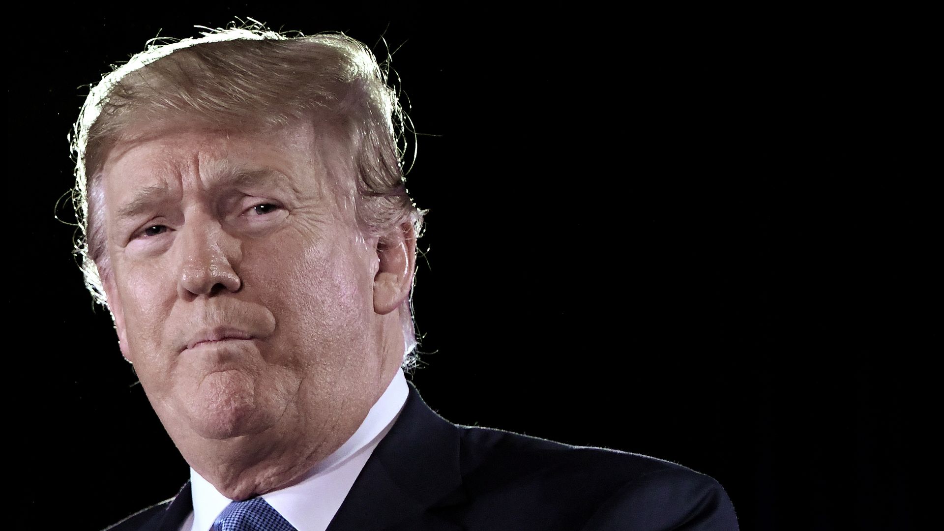 Close up of Trump