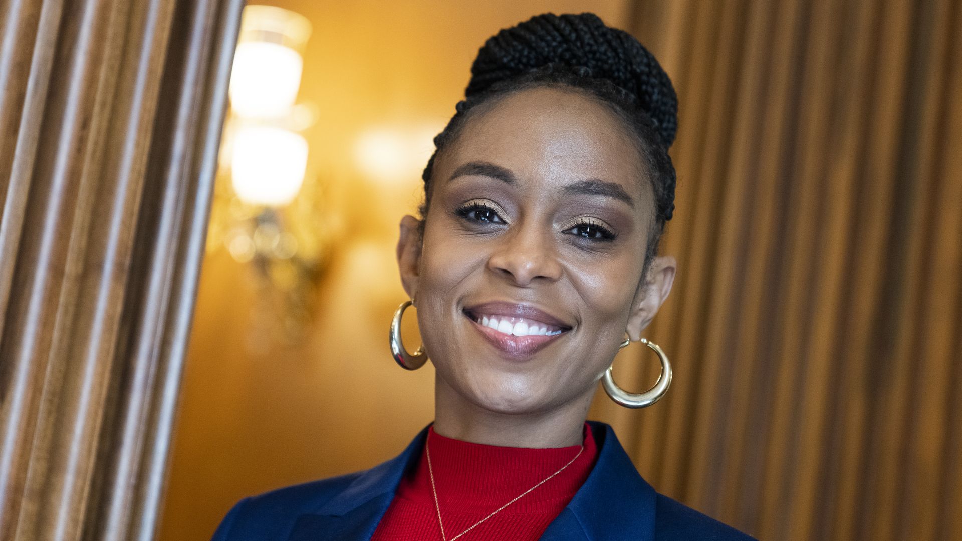 Rep. Shontel Brown is seen smiling for the camera.