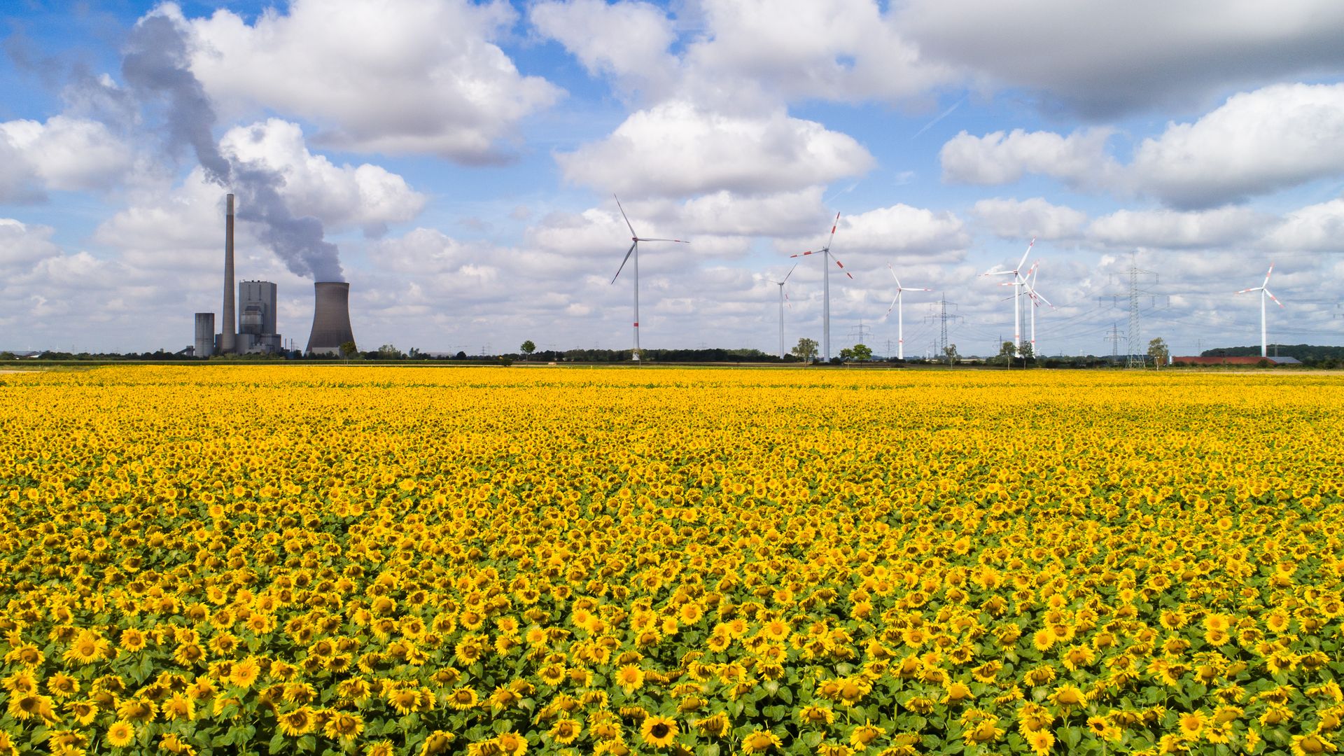 A power plant.