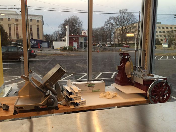 Pasta and Provisions meat slicer