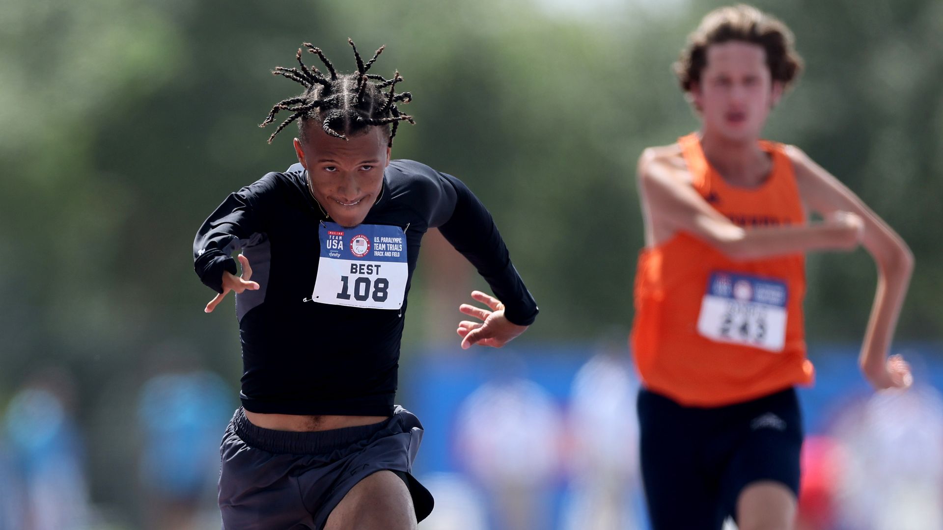 Paralympian Korban Best races 