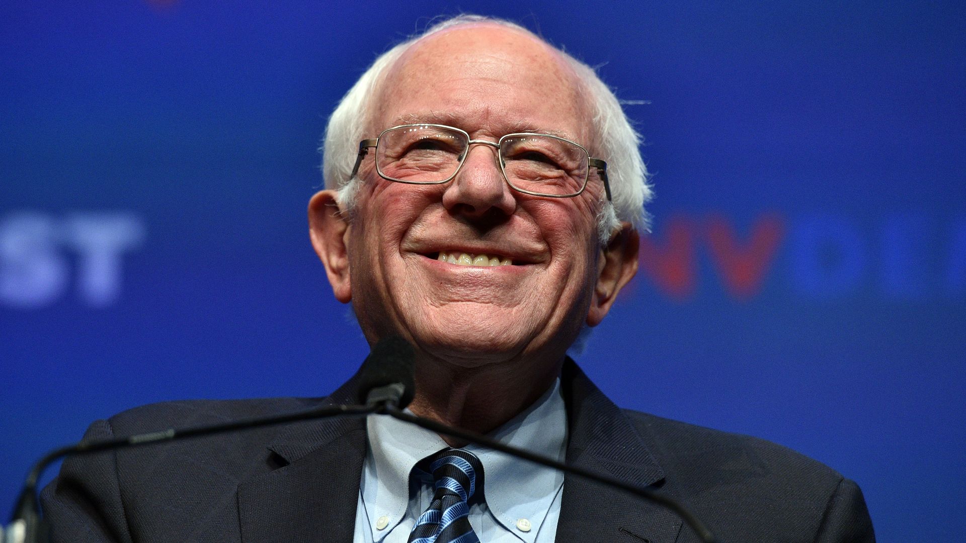 Bernie Sanders smiling
