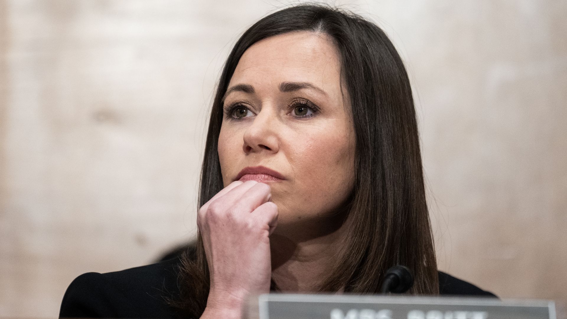 Sen. Katie Britt (R-Ala.) in Congress in January 2024.
