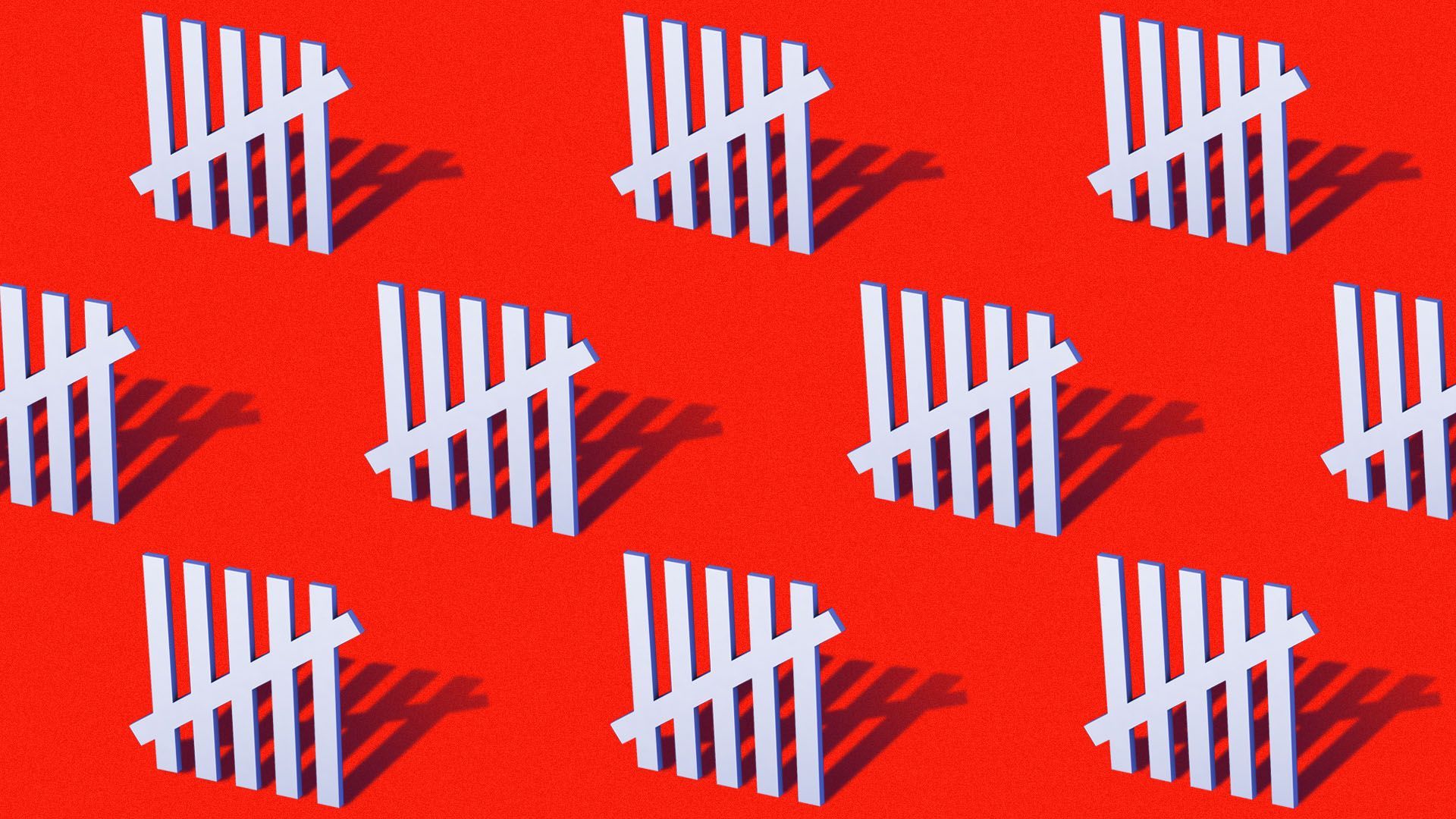 Illustration of rows of tally marks