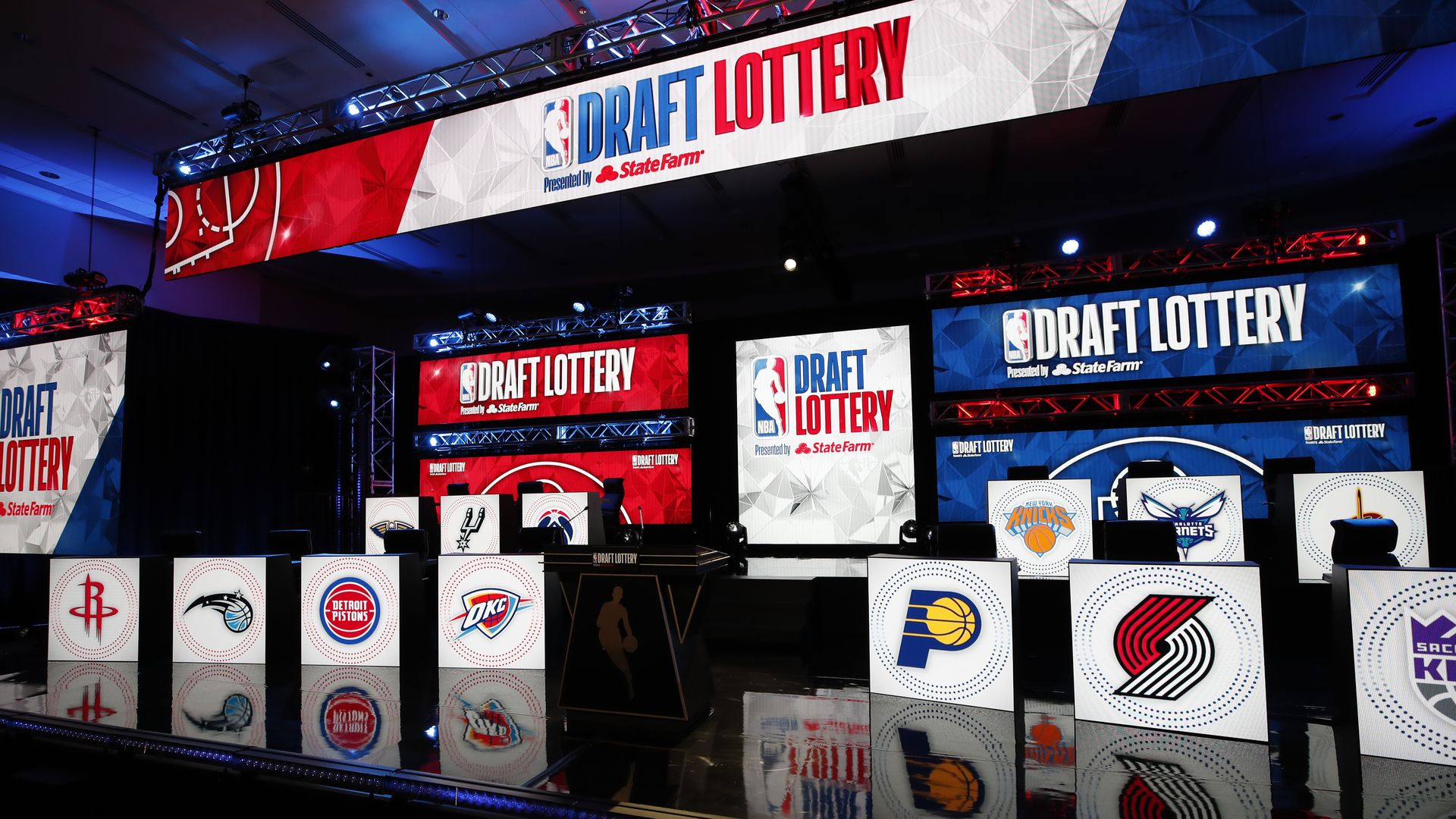 NBA Draft Lottery stage