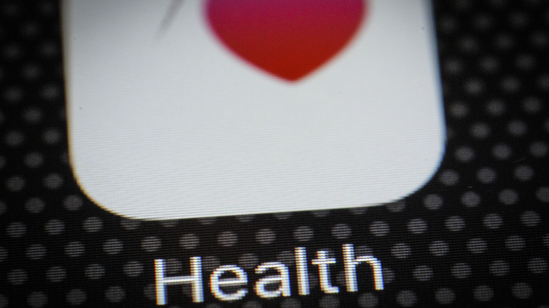 Icon for health app on a phone screen