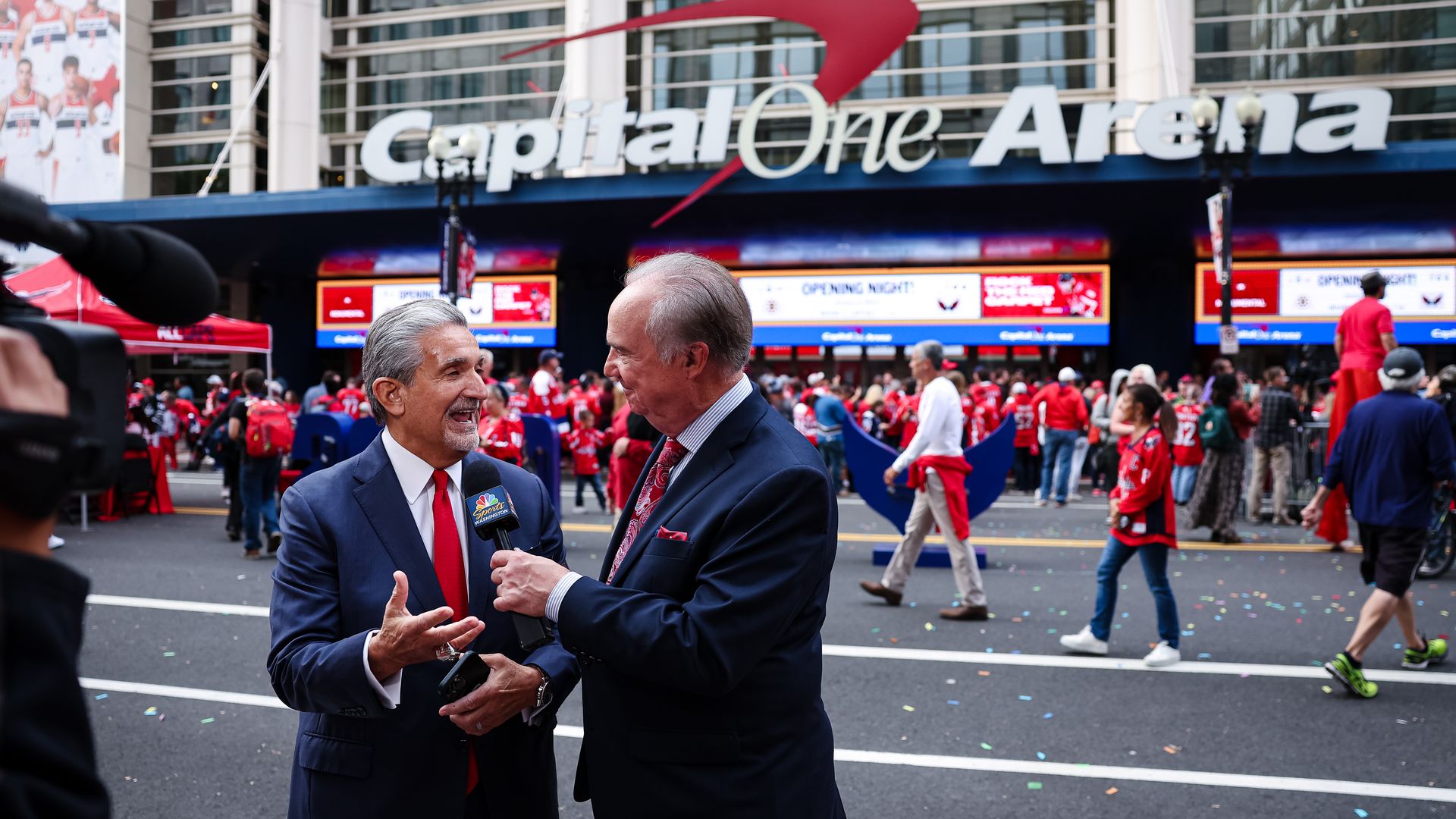Ted Leonsis stands outside Capital One Arena