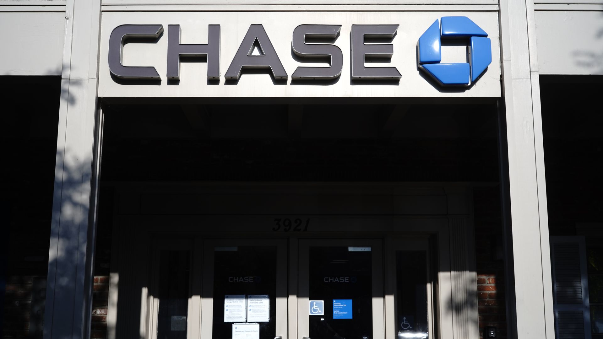 A JPMorgan Chase & Co. bank branch in San Diego, California, in September 2020.
