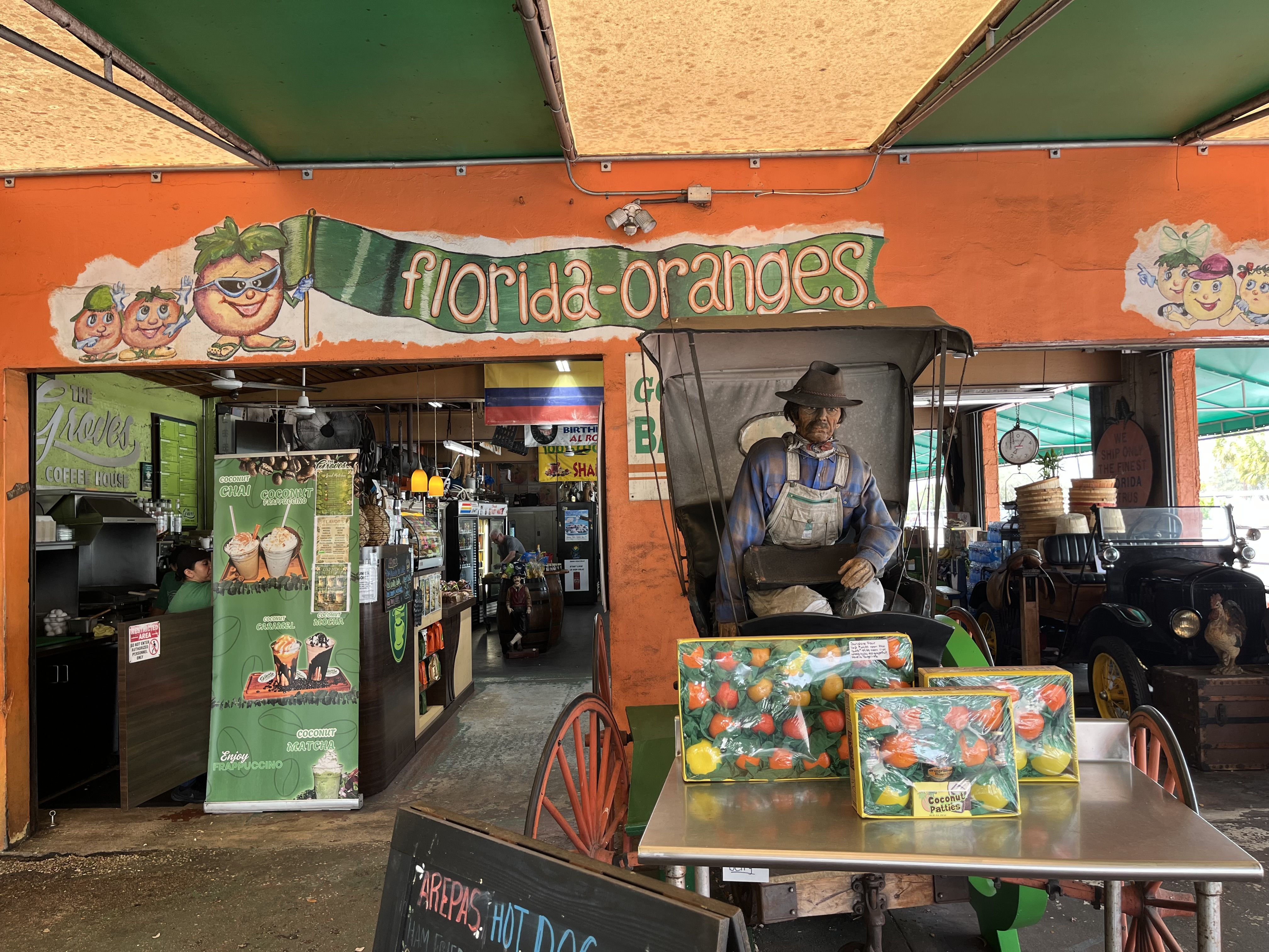 The decor inside Bob Roth's New River Groves